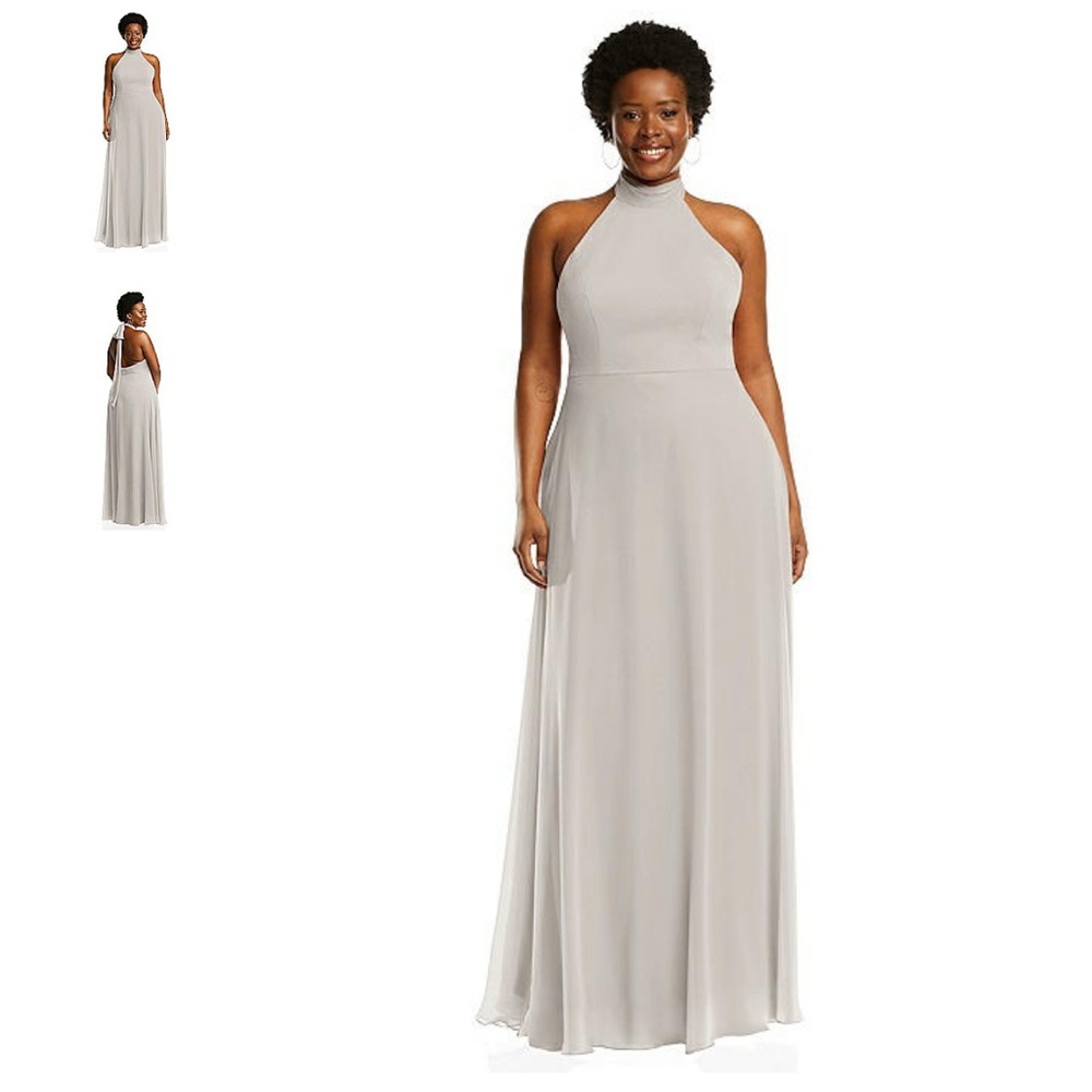 BELLA BRIDESMAID AFTER SIX DRESS Style: 1545; Fabric: Lux Chiffon; Color: Oyster